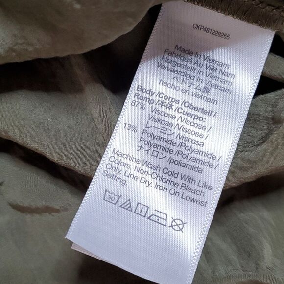 Madewell Green Button Up Shirt - Picture 3 of 6